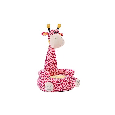 ALISSA-Cute Kids Sofa Chair Baby Non-slip Armchair Animal Design Giraffe Lazy Sofa Toddle, Pink.