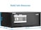 Rubik Wide Safe Box Hotel Size Locker with Digital Number Keypad and Key Lock (Size 43x35x20cm) Black