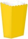Party Time 6-Pieces 14x6x4cm Yellow Paper Popcorn Box Treat Box Popcorn Snack Boxes For Birthday Wedding Baby Shower- Party Supplies