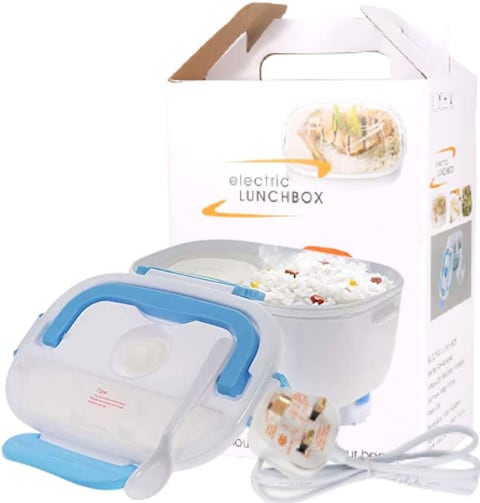 Generic Electric Lunch Box Portable Electric Heating Food Container With Spoon Food Warmer