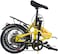 Vego Fold Folding Bike 6 Speed 16 Inch, Yellow