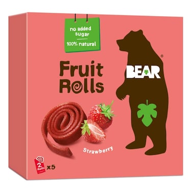 Bear Fruit Rolls Strawberry 5X20GR