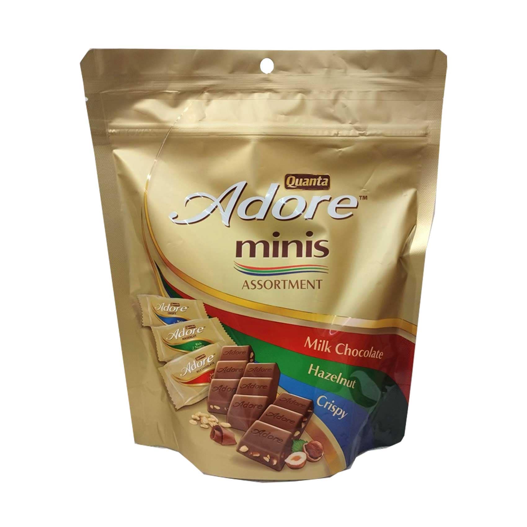 Quanta Adore Assorted Mini Chocolate Pouch 244gr Online Carrefour Qatar