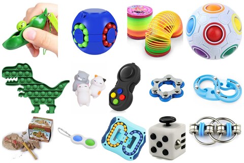 JMD 16 PACK SENSORY STRESS RELIEF FIDGET TOYS PACK SET