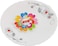 Royalford 7.5Inch Opal Ware Dessert Plate Liza Pasta Plate Made With Durable Material, Plate With Playful Classic Decoration, Ideal For Snacks, Soup, Desserts, Ice Cream And More (White)