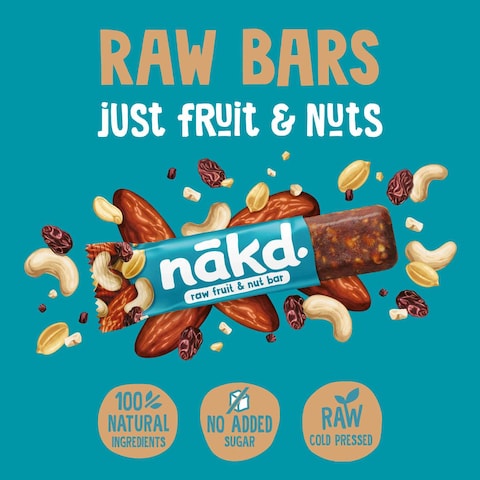 Nakd Salted Caramel Fruit And Nut Wholefood Bar 35g Pack of 4