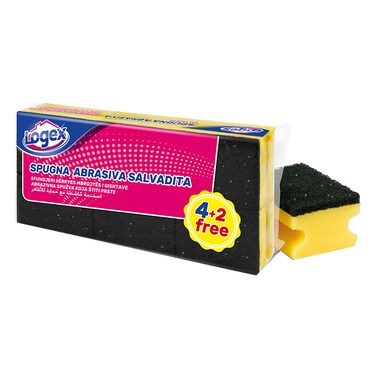 Logex Scouring Pad With Grip 4+2