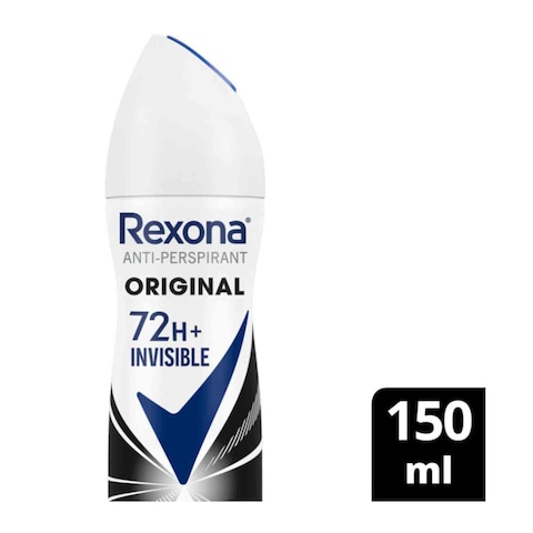 Buy Rexona Women Antiperspirant Deodorant Spray, 72 hour sweat  odor protection*, Invisible, with MotionSense technology, 150ml in Saudi Arabia