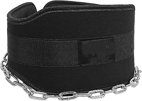 ULTIMAX Dip Belt with Chain for Weightlifting, Bodybuilding Workouts, Long Heavy Duty Steel, Comfortable Neoprene Waist Support Dipping Pull Up Belt Chin up Bar Weightlifting Belt- Assorted Color