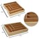 Aiwanto Bamboo Cutlery Tray for Drawer Spoon Tray Utensil Organizer For Kitchen Drawers