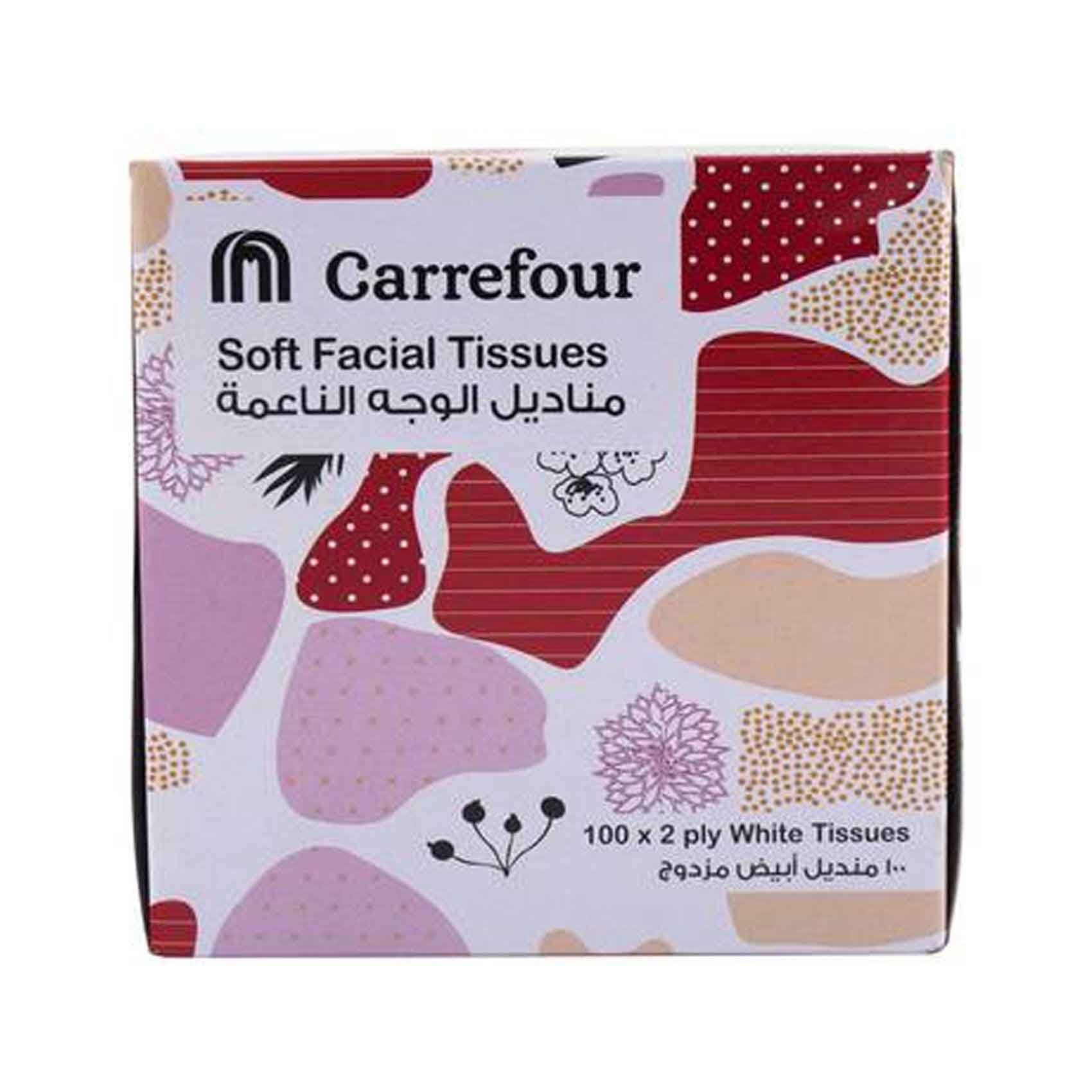 Carrefour Economic Facial Tissues 100 Sheets