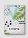 Lowha Spiral Notebook With 60 Sheets And Hard Paper Covers With Tropic Design, For Jotting Notes And Reminders, For Work, University, School