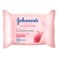 Johnson's Fresh Hydration Micellar Cleansing 25 Wipes With Rose Water White