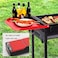 Portable Barbecue Grill Stainless Steel Charcoal  Grill Folding Portable BBQ Grill with Bakeware Grilling Net and Storage Tray ​for Outdoor Picnic, Backyard  Camping