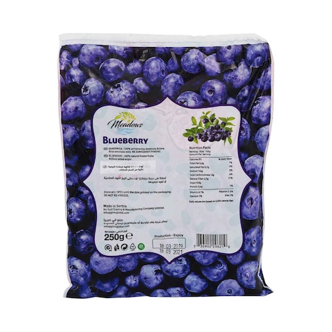 Meadows Premium Frozen Fruit Blueberry 250g