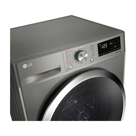 LG Vivace Front Loading Digital Full Automatic Washing Machine - 8 Kg - Silver - F4R3TYGCP