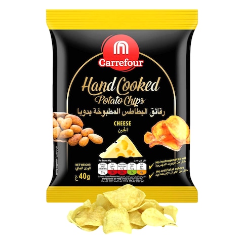 Carrefour Handcooked Cheese Potato Chips 40G