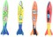 Generic 4Pcs Swimming Pool Dive Torpedo Rocket Underwater Toys Bathtub Party Game Outdoor Sports