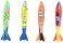 Generic 4Pcs Swimming Pool Dive Torpedo Rocket Underwater Toys Bathtub Party Game Outdoor Sports