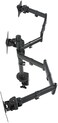 Ntech Triple Monitor Adjustable Mount/Articulating Stand For 3 LCD Screens Up To 27""