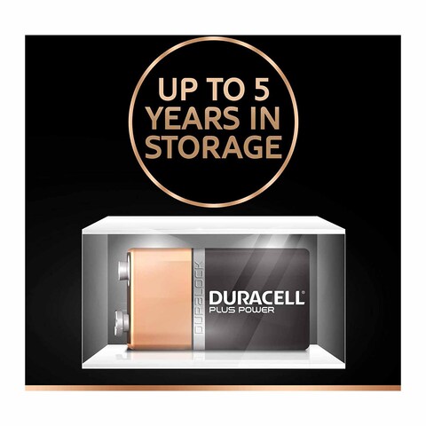 Duracell Plus Power 9V Batteries - 1 Battery
