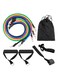 Generic 11-Piece Exercise Resistance Loop Bands Set 25X6X20cm