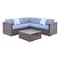 Mychoice Paris Wicker Corner S/St 4 Set
