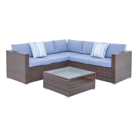 Mychoice Paris Wicker Corner S/St 4 Set