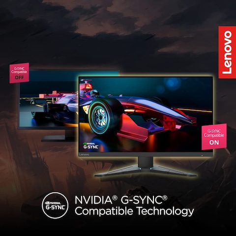 Lenovo Gaming G-Series - G24-20, 23.8 Inch (60.452 cm) 1920 X 1080 Pixels FHD IPS Monitor LCD, 165HZ, 0.5MS, 99% SRGB, 350 Nits, Amd Freesync Premium, HDMI 2.0, DP, Height Adjust Stand (Raven Black)
