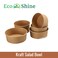 EcoShine   750ml Salad Bowl without Lid - 100% Natural, Compostable, Ecofriendly, Safe &amp; Hygienic Kraft Paper Salad Bowl without Lid (Pack of 25 bowls)