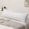 LUNA HOME 1 Piece Long Body Pillow Case, Plain White Color