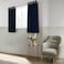 In House Velvet Curtains - Dark Blue - 140x140 cm