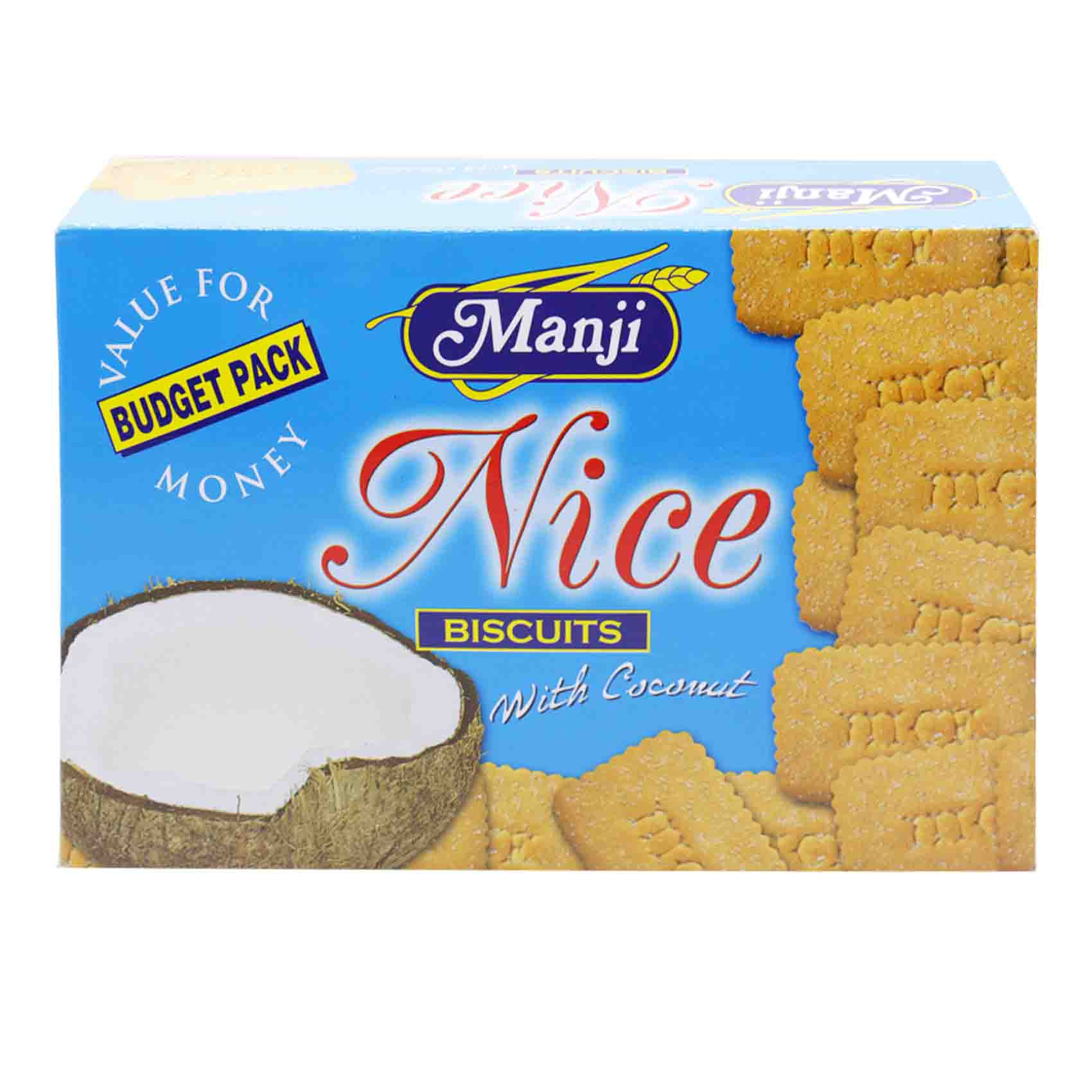 Manji Nice Biscuits With Coconut Budget 1Kg