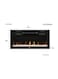 Koolen LED Fireplace Heater With Bluetooth And Speaker 2000W, 807102035, Black