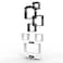 Wooden Rafuf Designer Intersecting Wall Shelves (Set of 8)
