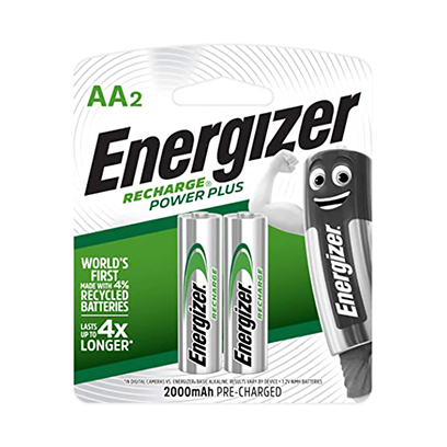 Energizer Rechargeable AA 2 Batteries