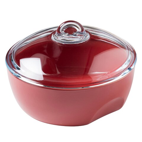 PYREX CURVES RND 2L5+LID RED