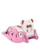 Rolly Toys 3 In 1 Multifunctional Folding Rocking Horse Toy With Slide &amp; Basket Ball Stand Indoor &amp; Outdoor Use