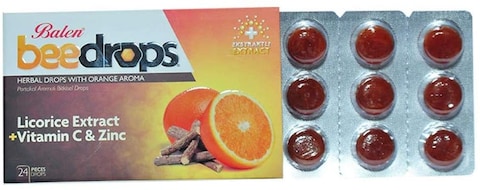 Balen Beedrops Licorice/Orange Flavored Lozenges