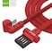 Golf Micro-USB Gaming Cable Golf GC-68M USB 1m 3A Fast Charging U Shape Red