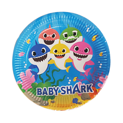 Baby Shark Birthday Plate Medium