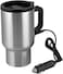 Fitto 12V Car Heating Cup, Heated Mug, 450ml, Stainless Steel, Travel, Electric Coffee Cup, Insulated Thermos Mug