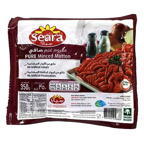 Buy Seara Pure Minced Mutton 350g in Kuwait