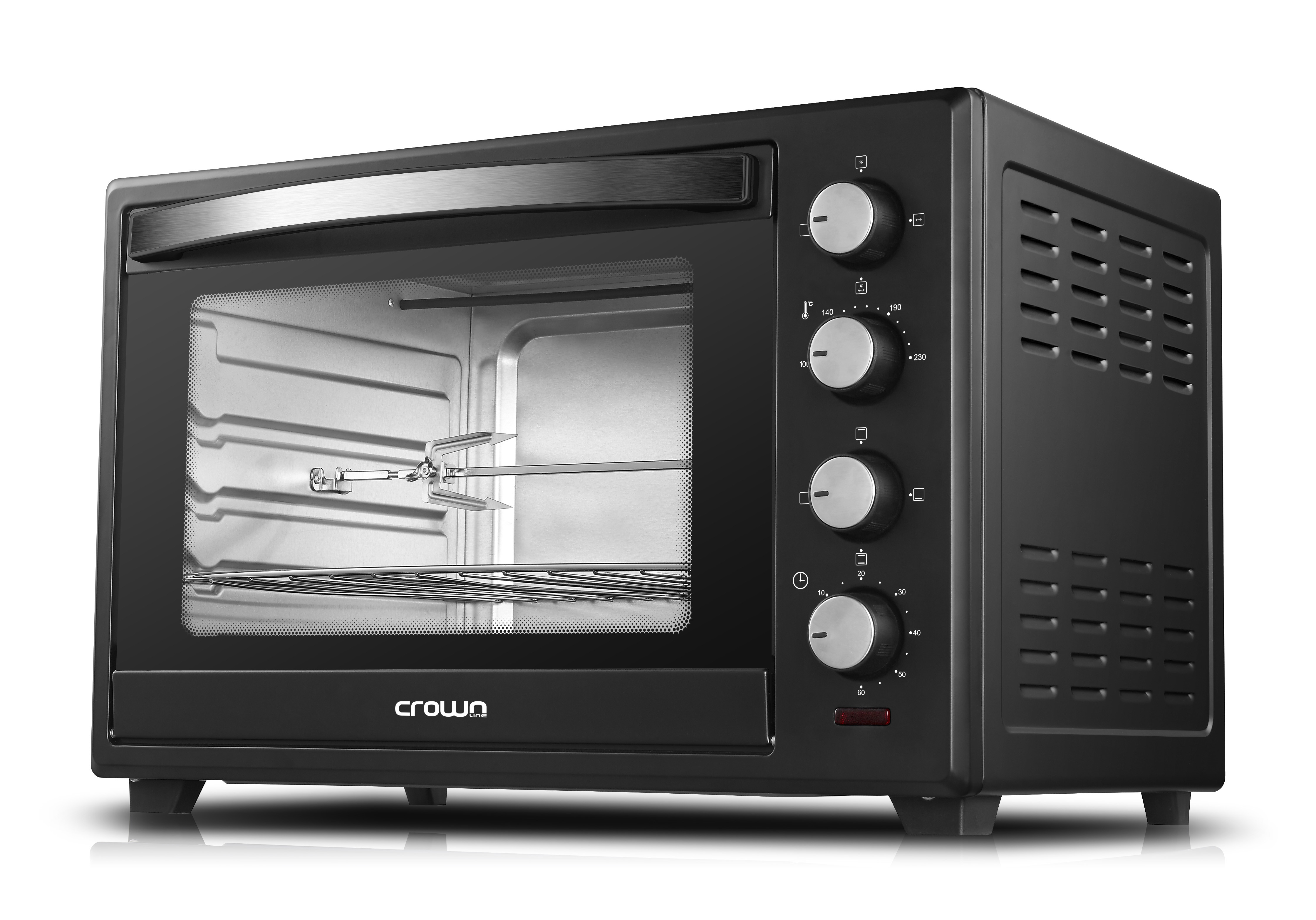 Crownline EO-296 Electric Oven 50L capacity, Convection, Rotisserie, Baking &amp; Grilling Function