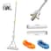 ZALCOON PVA Folding Sponge Self Squeeze Mop with 2 Super Absorbent PVA Sponge Refills, 2 Mop Slippers &amp; 1 Mop Holder  Household Cleaning Tool for Kitchen, Hardwood, Multi-Surface Hard Floors