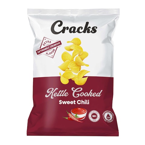 Cracks Kettle Cooked Chips with Sweet Chili - 105-115 gram