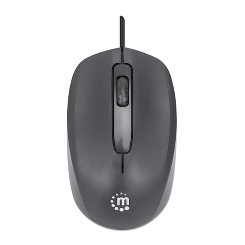 Manhattan 190190 Comfort II Wired Optical Mouse - Black