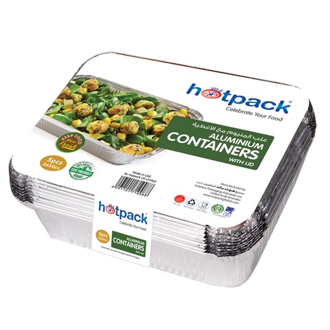 Hotpack - Aluminium Container 73365 (3650 Cc) - 5Pcs