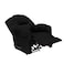 In House Velvet Rocking Recliner Chair - Black - NZ100