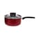 Prestige Safecook Non-Stick Saucepan With Lid Red And Black 18cm